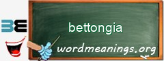 WordMeaning blackboard for bettongia